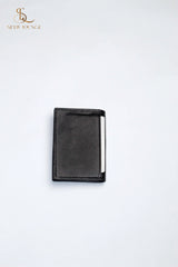Pure Cow Leather Mini Wallet Plus Card Holder With Magnetic Button For Men
