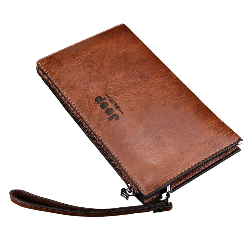 Versatile Zip Long PU Leather Wallet - Soft, Stylish, Comfortable