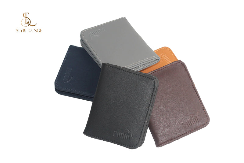 Pure Synthetic Leather Puma Wallets For Men