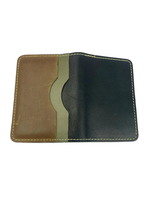 Dual-Tone Vintage Leather Wallet (Handmade)