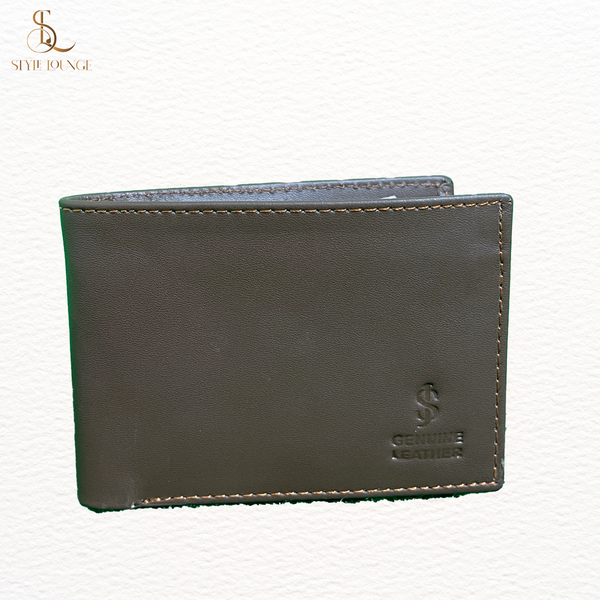 Genuine 100% Cow Leather Slim Wallet for Men (WITHOUT ZIP)