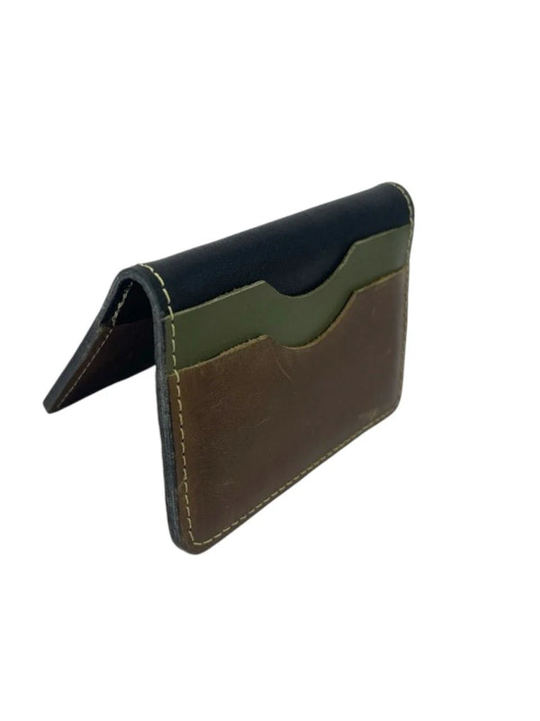 Dual-Tone Vintage Leather Wallet (Handmade)