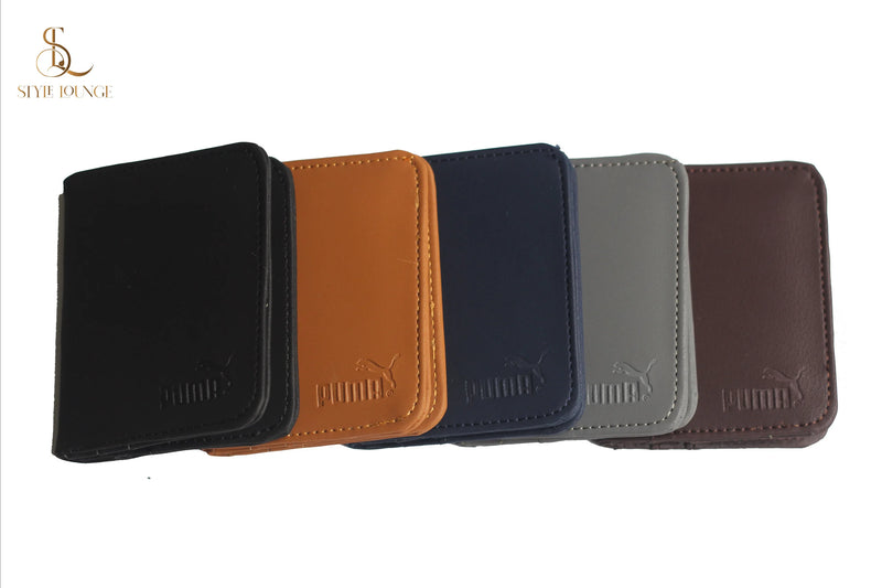 Pure Synthetic Leather Puma Wallets For Men