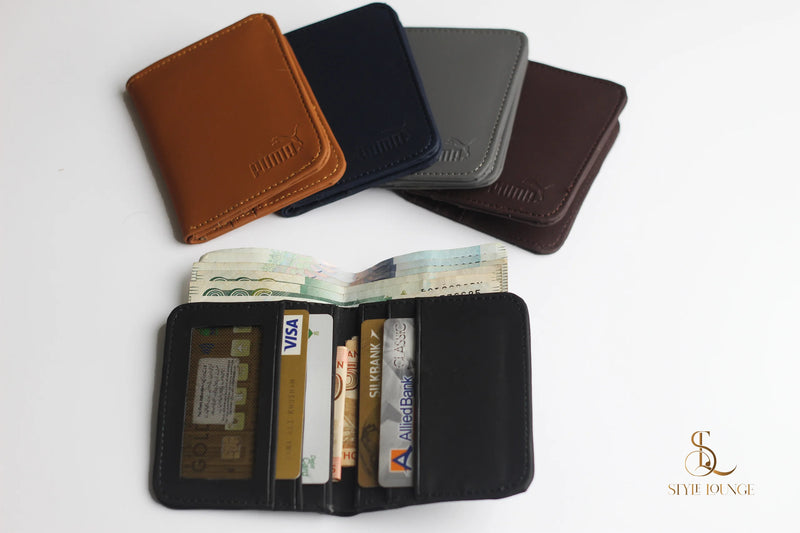 Pure Synthetic Leather Puma Wallets For Men