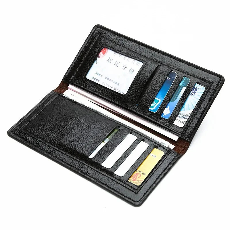 Versatile Long Premium PU Leather Wallet - Soft, Stylish, Smart