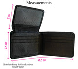 Classic SlimLine Baby Buffalo Leather Wallet - Executive Collection