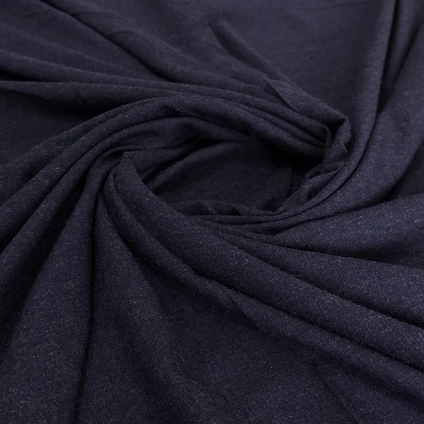 Premium Blended Wool Fabric-Navy Blue