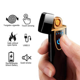 USB Flameless Electric Lighter | Windproof USB Rechargeable Touch Lighters